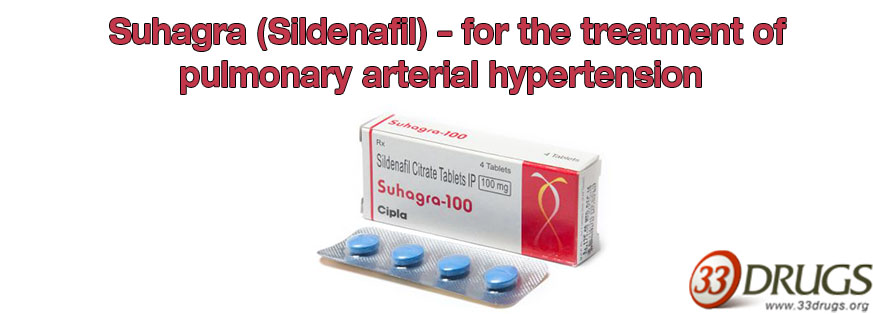 Suhagra is applied for the treatment of erectile dysfunction in men and pulmonary arterial hypertension.